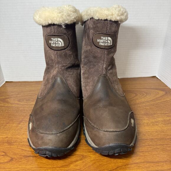 The North Face Women’s Primaloft Waterproof Snow Boots Brown Sz 9 - Picture 2 of 5